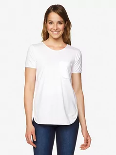 Koszulki i topy damskie - Benetton T-shirt w kolorze białym - grafika 1