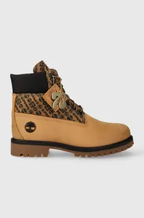 Botki męskie - Timberland trapery 6" Heritage TextileQuarWP męskie kolor żółty TB0A62AW2311 - grafika 1