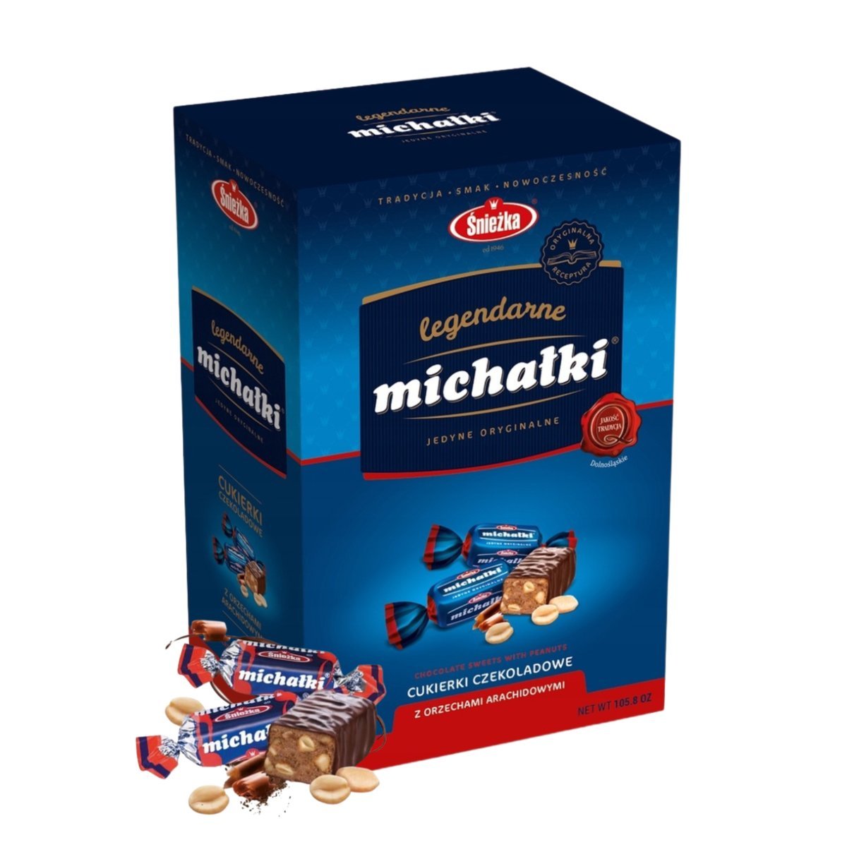 ŚNIEŻKA MICHAŁKI Cukierki Czekoladowe z Orzeszkami Kultowe Słodycze 3kg