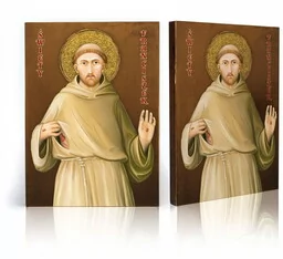 Ikona religijna Święty Franciszek - Ikony i obrazy sakralne Ikona religijna Święty Franciszek - Ikony i obrazy sakralne - miniaturka - grafika 1