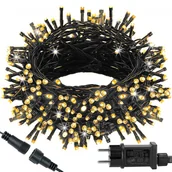 Oświetlenie świąteczne - Lampki choinkowe 300 LED 15 m biały ciepły zewnętrzne oświetlenie świąteczne - miniaturka - grafika 1