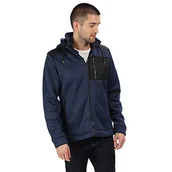 Czapki damskie - Regatta męska Westbrook na zamek błyskawiczny ciężka czapka z dzianiny z kapturem z kapturem, granatowy/czarny, XXL - miniaturka - grafika 1