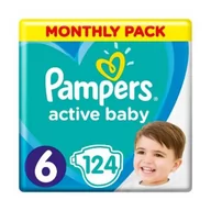 Pieluchy - Pampers Active Baby 6 124 szt. - miniaturka - grafika 1