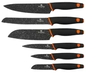 Noże - Zestaw 6 noży ze stali nierdzewnej z powłoką granitową N4-D11 - miniaturka - grafika 1