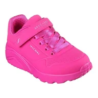 Buty dla dziewczynek - Buty Skechers Uno Lite Jr 310451N-HPK różowe - miniaturka - grafika 1