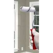 Pędzle i wałki - Wałek malarski czarny pasek 10 cm rdzeń 15 mm, poliakryl 13 mm - miniaturka - grafika 1