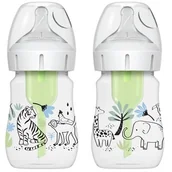 Kubki dla dzieci - Dr Brown's Butelka z szeroką szyjką Options+ 150ml DŻUNGLA, 2szt. - >>> DARMOWA od 99zł<<< 24h !!! - miniaturka - grafika 1