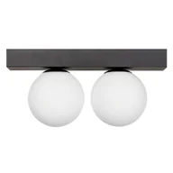 Lampy sufitowe - Natynkowa lampa kulista SPHERE 1205 Zumaline sufitowa czarny biały - miniaturka - grafika 1