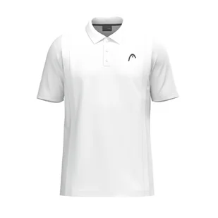 Koszulka męska Head CLUB 25 TECH Polo Shirt Men WH XL - Koszulki sportowe męskie - miniaturka - grafika 1