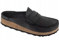 Klapki i japonki męskie - Birkenstock Naples Leoi 1025040 Czarne 46 - miniaturka - grafika 1