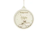 Gadżety dla niej i dla niego - Zawieszka drewniana z imieniem - 10 x 11 cm - 1 szt. - miniaturka - grafika 1