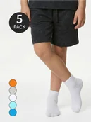 Skarpetki dla dzieci - Sinsay - Bawełniane skarpetki 5 pack - wielobarwny - miniaturka - grafika 1