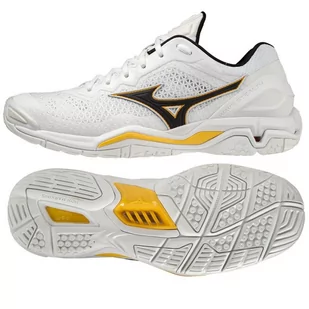Buty do piłki ręcznej Mizuno Wave Stealth V M X1GA180013 białe białe - Piłka ręczna - miniaturka - grafika 1