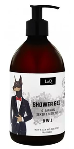 LAQ LaQ Doberman Żel pod prysznic 8w1 o zapachu sexu i biznesu 500ml 129631 - Kosmetyki do kąpieli - miniaturka - grafika 1