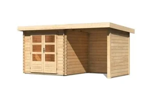 KARIBU dom drewniany BASTRUP 2 + nadstawka 200 cm łącznie ze ścianami tylnymi i bocznymi (73314) natur - Altany ogrodowe KARIBU dom drewniany BASTRUP 2 + nadstawka 200 cm łącznie ze ścianami tylnymi i bocznymi (73314) natur - Altany ogrodowe - miniaturka - grafika 1