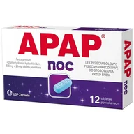 Przeziębienie i grypa - APAP Noc x12 tabletek - miniaturka - grafika 1