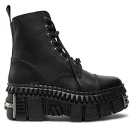 Glany damskie - Glany NEW ROCK M-WALL083CCT-S9 Czarny - miniaturka - grafika 1