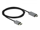 Kable komputerowe i do monitorów - Kabel Delock DeLOCK 85929 adapter kablowy 2 m HDMI Typu A Standard DisplayPort Czarny, Szary - miniaturka - grafika 1