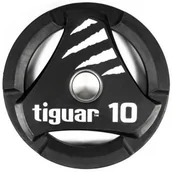 Pozostały sprzęt siłowy - Tiguar Talerz olimpijski gumowy 10 kg TI-WT01000 - miniaturka - grafika 1