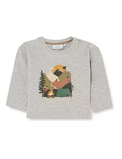 Bluzki dla niemowląt - Noa Noa Miniature Boy Pellennm Koszula męska Unisex Dziecko, Grey Melange, 104 / 4Y - grafika 1