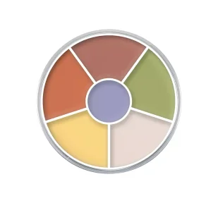 Kryolan Concealer Circle Neutralizer Zestaw 6 korektorów 40g 4041762763075 - Korektory pod oczy - miniaturka - grafika 1
