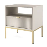 Ławy i stoliki kawowe - Stolik Nocny Nova S54 Złoty / Kaszmir - miniaturka - grafika 1