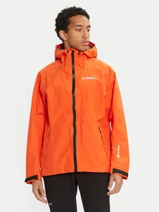 adidas Kurtka przeciwdeszczowa TERREX XPERIOR GORE-TEX PACLITE HN2909 Pomarańczowy Regular Fit - Odzież trekkingowa męska - miniaturka - grafika 1