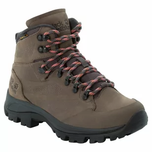 Jack Wolfskin Rebellion Texapore Mid Shoes Women, brązowy UK 4 | EU 37 2022 Trapery turystyczne 4051191-5298-040 - Buty trekkingowe damskie - miniaturka - grafika 1