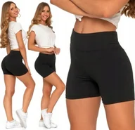 Legginsy - Moraj Kolarki sportowe krótkie legginsy damskie Wysoki Stan L/XL - miniaturka - grafika 1