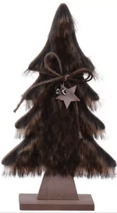 Koopman Dekoracja bożonarodzeniowa Hairy tree, jasnobrązowa, 28 cm - Ozdoby bożonarodzeniowe - miniaturka - grafika 1