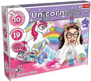 Trefl Magiczne kryształy Unicorn S4Y duże 61390 TREFL - Mały naukowiec - miniaturka - grafika 1