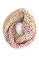 Apaszki i szaliki damskie - collezione alessandro Komin Cinzia przytulnie miękki, wyprodukowany we Włoszech 130 cm x 28 cm, beżowy, jeden rozmiar - miniaturka - grafika 1