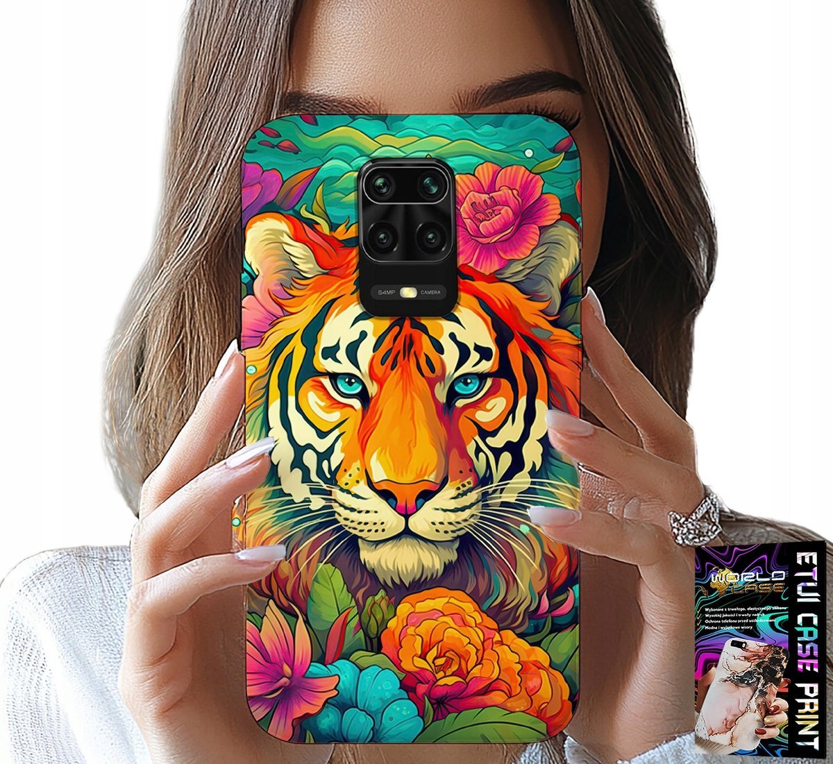 ETUI DO XIAOMI NOTE 9 PRO / 9S - ZWIERZĘCE WZORY TYGRYS TYGRYSEK CASE