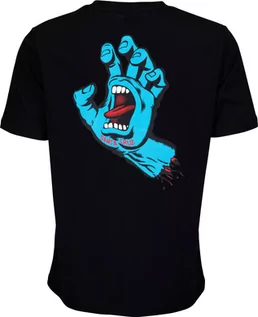 Koszulki i topy damskie - t-shirt damski SANTA CRUZ SCREAMING HAND CHEST TEE Black - grafika 1