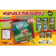 Zabawki kreatywne - Mirage Hobby Wypukła malowanka Zwierzęta lasu Zestaw 8 wzorów - miniaturka - grafika 1