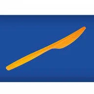 Naczynia i sztućce jednorazowe - Sztućce noże plastikowe ARTPLAST Bicolor pomarańczowe 20szt. -108092- - miniaturka - grafika 1