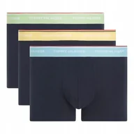 Majtki męskie - TOMMY HILFIGER BOKSERKI MĘSKIE MAJTKI WB TRUNK 3P GRANATOWE r.L - miniaturka - grafika 1