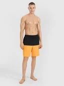 Kąpielówki męskie - 4F Spodenki plażowe męskie - pomarańczowe L - miniaturka - grafika 1