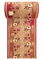 Wycieraczki - Czerwony zdobiony chodnik na metry C6-F30 - miniaturka - grafika 1