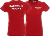 Odzież robocza - Promostars LPP - Koszulka damska RATOWNIK WODNY czerwona - miniaturka - grafika 1