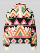 Swetry damskie - Sweter o kroju regular fit ze stójką model ‘Soft’ - miniaturka - grafika 1