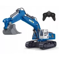 Zabawki zdalnie sterowane - Koparka Zdalnie Sterowana 1:18 Rc Gumowe Gąsienice - miniaturka - grafika 1