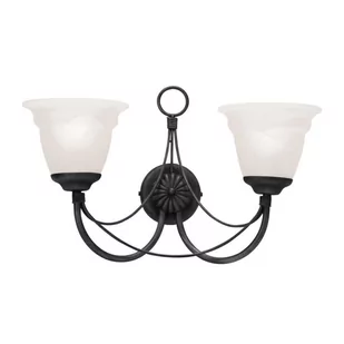 Elstead Lighting Kinkiet Klasyczny 2pł CB2 BLK CARISBROOKE ELSCB2 BLACK - Lampy ścienne - miniaturka - grafika 1
