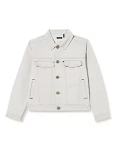 IKKS JUNIOR Chłopięca kurtka dżinsowa, jasnoszare paski, 6 Lata - Kurtki i płaszcze dla chłopców - miniaturka - grafika 1