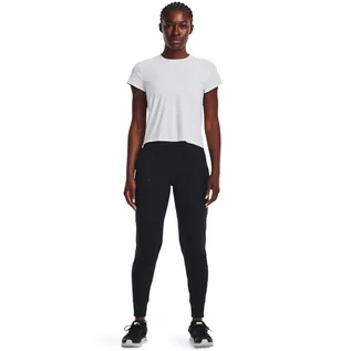 Spodnie sportowe damskie - Damskie spodnie treningowe Under Armour Motion Jogger - czarne - UNDER ARMOUR - grafika 1