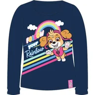 Bluzy dla dziewczynek - Bluzka dla dziewczynki z pieskami z bajki Psi Patrol Granatowa - miniaturka - grafika 1