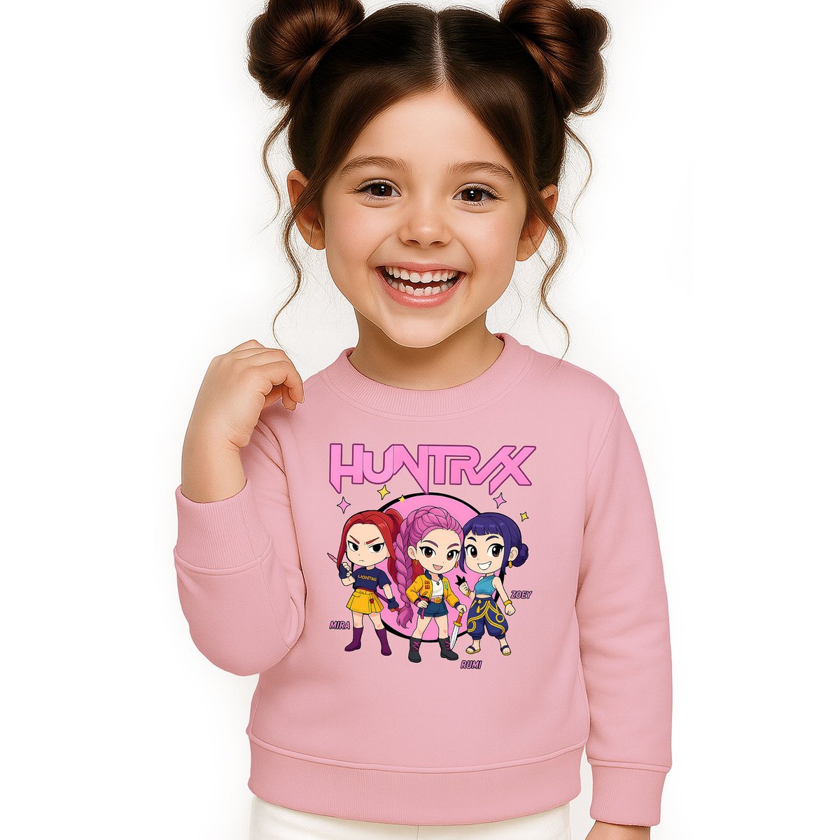 BLUZA DZIECIĘCA KPOP DEMON HUNTERS HUNTRIX 134-140 BAWEŁNIANA JAKOŚĆ