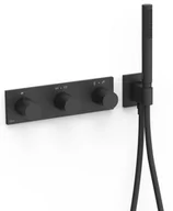 Baterie wannowe i prysznicowe - Bateria podtynkowa TRES B-system Czerń Matowa 30735401NM - miniaturka - grafika 1