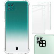 Etui i futerały do telefonów - Bizon Etui + 2x szkło + obiektyw Case Clear Galaxy A22 5G przezroczyste BCCGALA225GCL - miniaturka - grafika 1