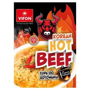 Vifon Korean Hot Beef Zupa do gotowania 105 g - Zupy w płynie - miniaturka - grafika 1
